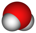 Схематическое изображение молекулы тяжёлой воды
