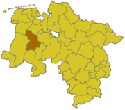 Клоппенбург (район) на карте