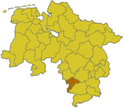 Хольцминден (район) на карте
