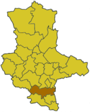 Мерзебург-Кверфурт  (район) на карте