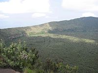 Blick in den Krater Mount Longenot Nationalpark Kenia.JPG