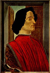 Посмертный портрет Джулиано Медичи кисти Сандро Боттичелли.