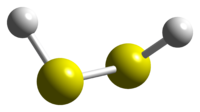 Персульфид водорода: вид молекулы