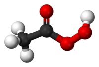 Надуксусная кислота: вид молекулы
