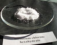 Хлорид стронция: химическая формула