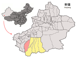 Гума на карте КНР