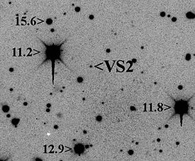 Снимок 2003 VS2 в 60-тисантиметровый телескоп