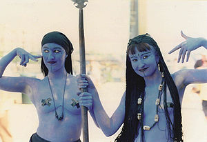 2000 Fremont Solstice Parade - blue women.jpg