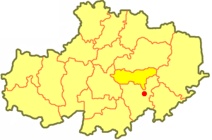 Шортандинский район на карте