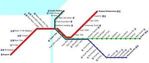 Cleveland RTA Rapid Transit map.svg
