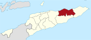 Баукау, карта