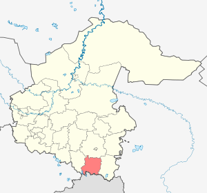 Казанский район на карте