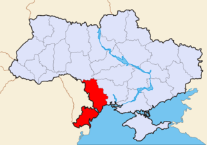 Одесская область на карте