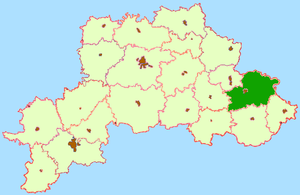 Климовичский район на карте