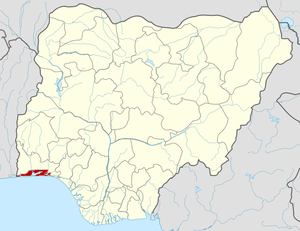 Лагос на карте