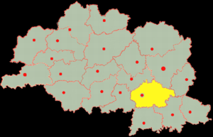 Сенненский район на карте
