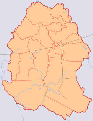 Волосовский муниципальный район, карта