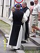 Cistersian priests in Szczyrzyc monastery.JPG