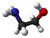 Этаноламин: вид молекулы