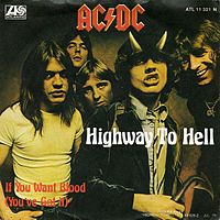 Обложка сингла «Highway to Hell» (AC/DC, (1979))