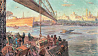Moscow in XXIII Century. Moscow River. 1914.jpg
