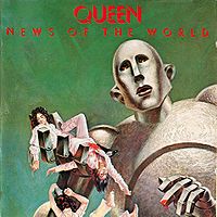 Обложка альбома «News of the World» (Queen, 1977)