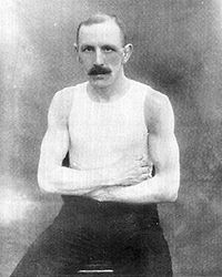 Ричард Ганн во время Олимпиады 1908