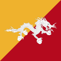 Second Flag of Bhutan.svg