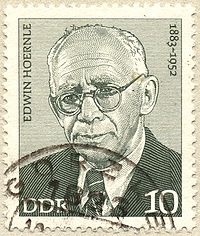 Эдвин Хёрнле на марке ГДР