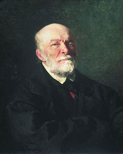 Ilya Repin Portrait of the Surgeon Nikolay Pirogov 1881.jpg