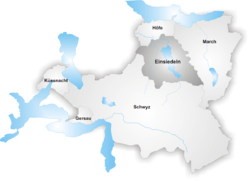Айнзидельн (округ) на карте
