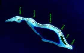 Снимок острова из космоса