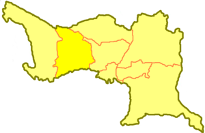 Исатайский район на карте