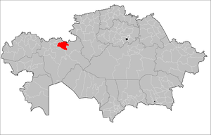 Хромтауский район на карте