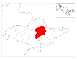 Андижанский район, карта
