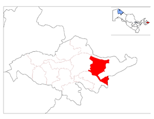 Джалакудукский район, карта