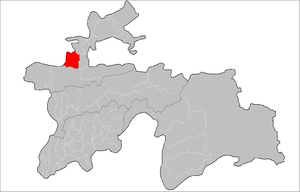 Шахристанский район на карте