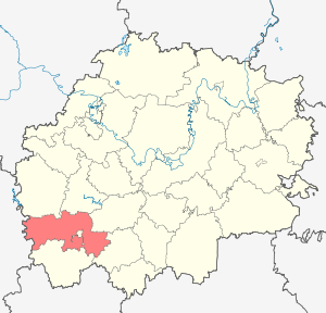 Скопинский район на карте