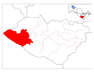 Миришкорский район на карте