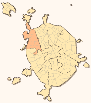Северо-Западный административный округ на карте