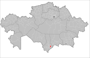 Сайрамский район на карте
