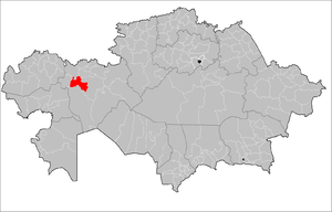 Темирский район на карте