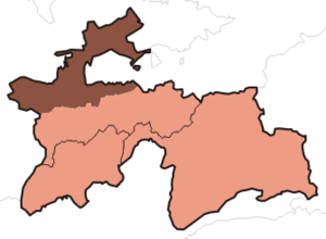 Согдийская область на карте