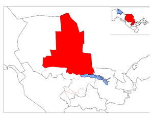 Тамдынский район на карте