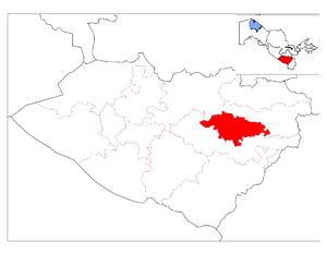 Яккабагский район на карте